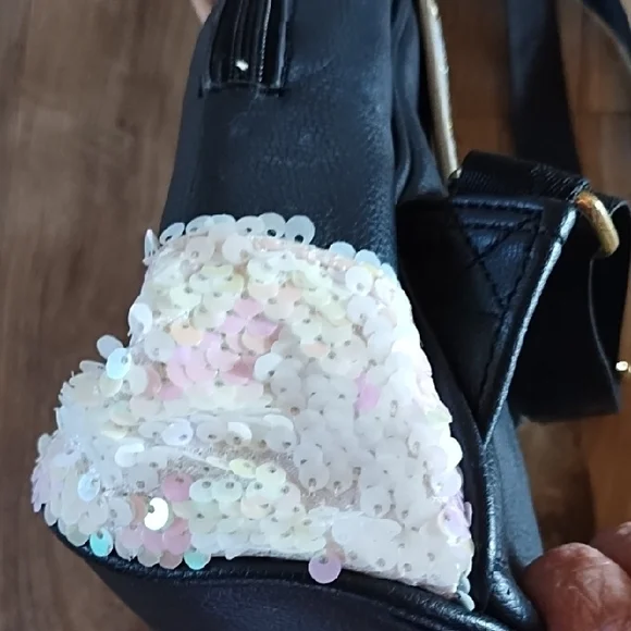 Cute Pink Piglet Accent Black Mini Backpack - Picture 6 of 8